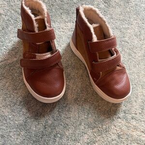 UGG Kids Brown Leather Boots